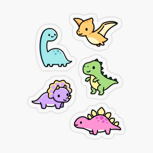 Item preview, Cute Dinos designed and sold by littlemandyart.