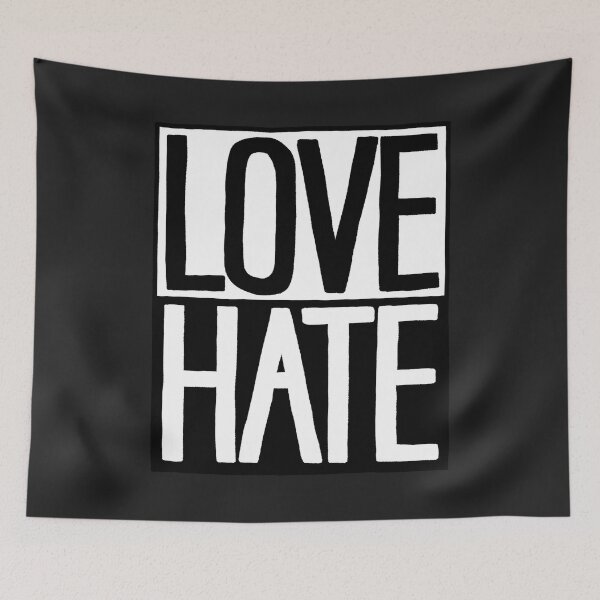 Item preview, Love Hate High Contrast designed and sold by chrisjamesflow.