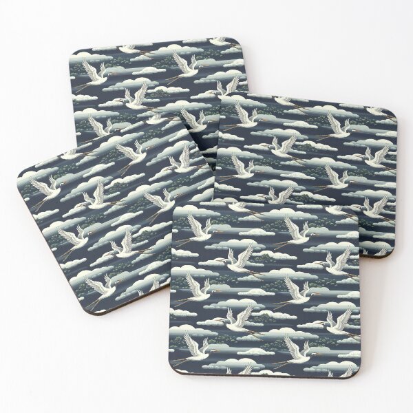 Item preview, Cranes Pattern Inspired By Hokusai Painting designed and sold by Tamas Das.