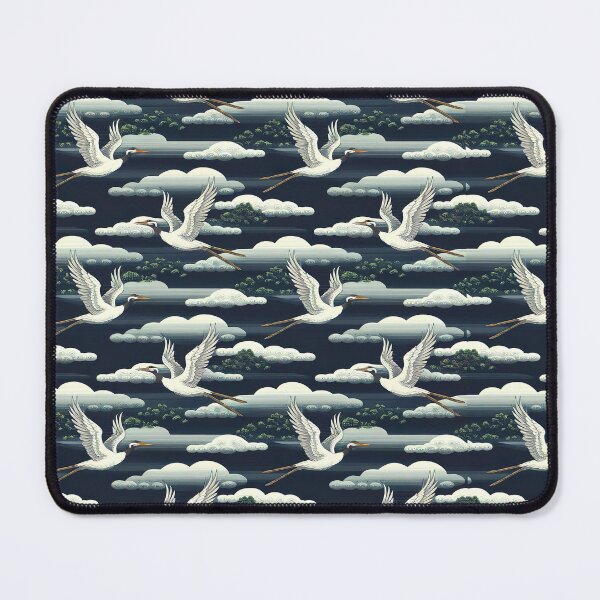 Item preview, Cranes Pattern Inspired By Hokusai Painting designed and sold by Tamas Das.