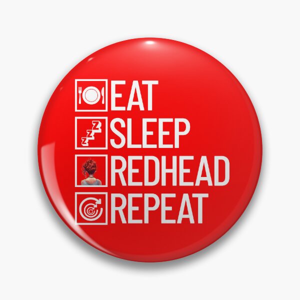 Artikelvorschau, Eat Sleep Redhead Wiederholen Sie lustige Redhead Team Gingham Gear entworfen und verkauft von DynamicDesign.