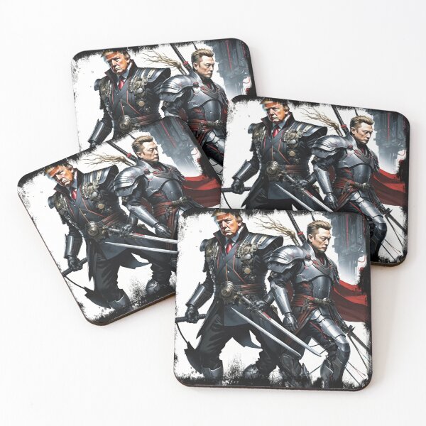 Item preview, Samurai Donald Trump and Elon Musk  designed and sold by FreedomandGlory.