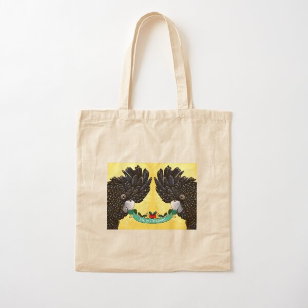 Merry Christmas Cockatoos! Cotton Tote Bag