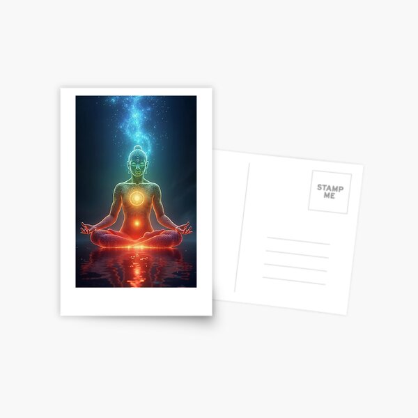 Item preview, 7 chakras yoga pose meditation mindfulness designed and sold by SciFimani.