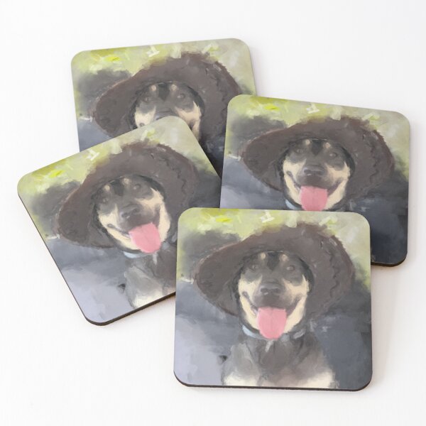 Item preview, Puppy Pablo in a hat designed and sold by SpottiClogg.