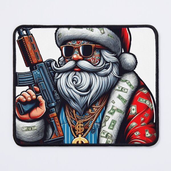 Item preview, Gangster Santa Claus with AK 47 designed and sold by Salimgor Hangaround Music.