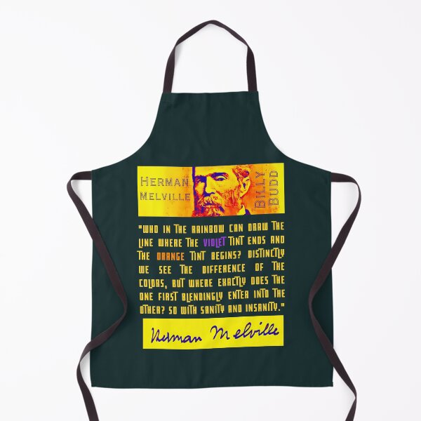 Item preview, Herman Melville quote: Who in the rainbow can draw the line where the violet tint ends and the orange tint begins? Distinctly we see the difference designed and sold by artbleed.