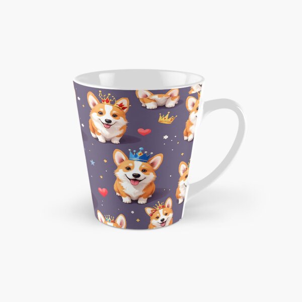Item preview, A lively 3D pattern background depicting adorable Corgis with crowns and royal accessories, perfect for pet royalty-themed projects. designed and sold by AlwaysHome.