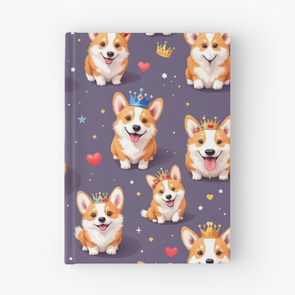 Item preview, A lively 3D pattern background depicting adorable Corgis with crowns and royal accessories, perfect for pet royalty-themed projects. designed and sold by AlwaysHome.