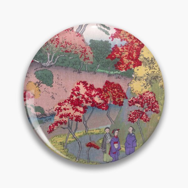 Item preview, Autumn Serenity: A Scenic Stroll by Kobayashi Kiyochika designed and sold by Kina-design.