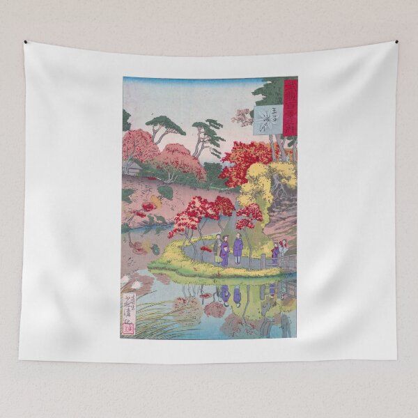Item preview, Autumn Serenity: A Scenic Stroll by Kobayashi Kiyochika designed and sold by Kina-design.