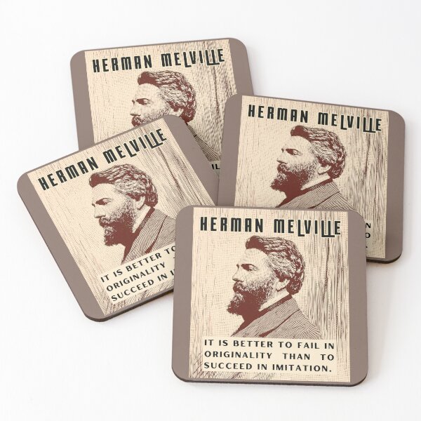Item preview, Herman Melville quote: It is better to fail in originality than to succeed in imitation. designed and sold by artbleed.