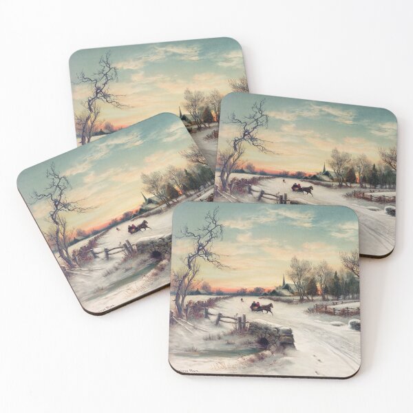 Item preview, Christmas Morn (ca. 1880) by W. C. Bauer designed and sold by PureVintageLove.