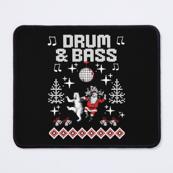 Aperçu de l'œuvre DRUM AND BASS - Danse du Père Noël DNB (Blanc) créée et vendue par Discothreadz.