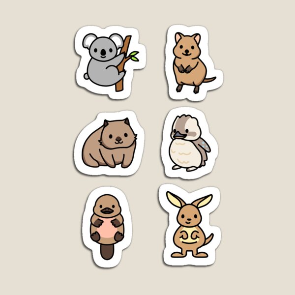 Item preview, Cute Australian Animals designed and sold by littlemandyart.