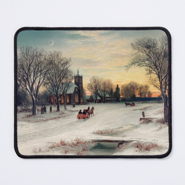 Item preview, Christmas Eve (1885) by W. C. Bauer designed and sold by PureVintageLove.