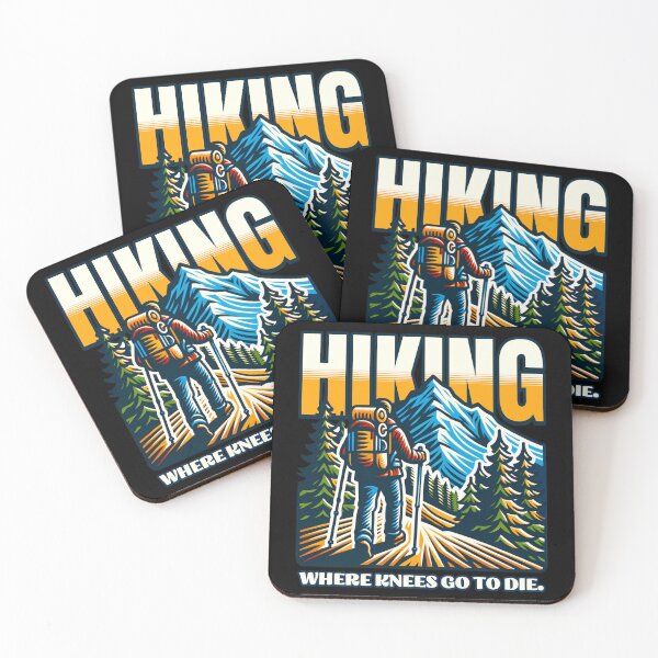 Item preview, Hiking - Where Knees Go to Die designed and sold by Studio Bankai.