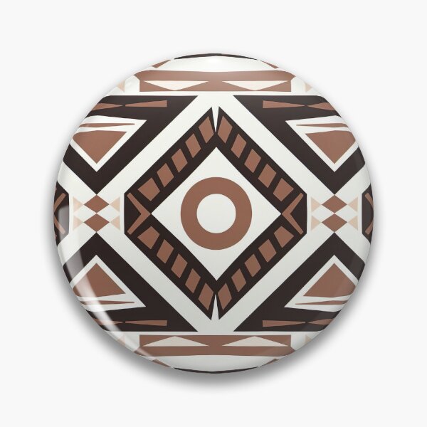 Item preview, Brown And White African Mud Cloth pattern designed and sold by Tamas Das.