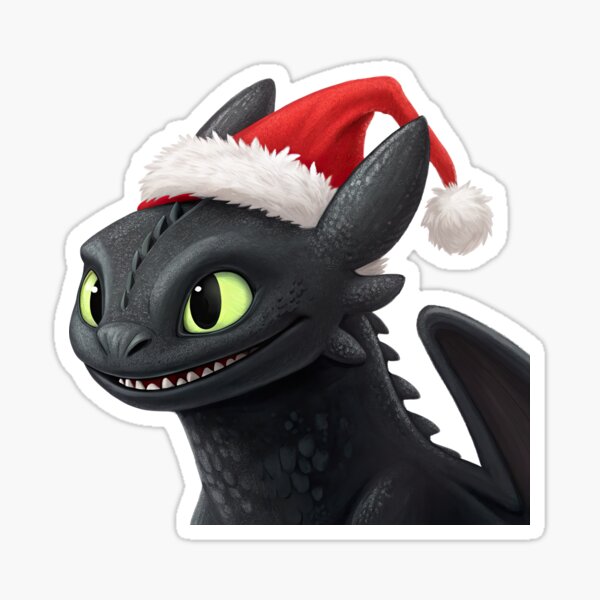 Vista previa del artículo con la obra «Dragón desdentado navideño, Dragón desdentado», diseñado y vendido por graphic-genie.