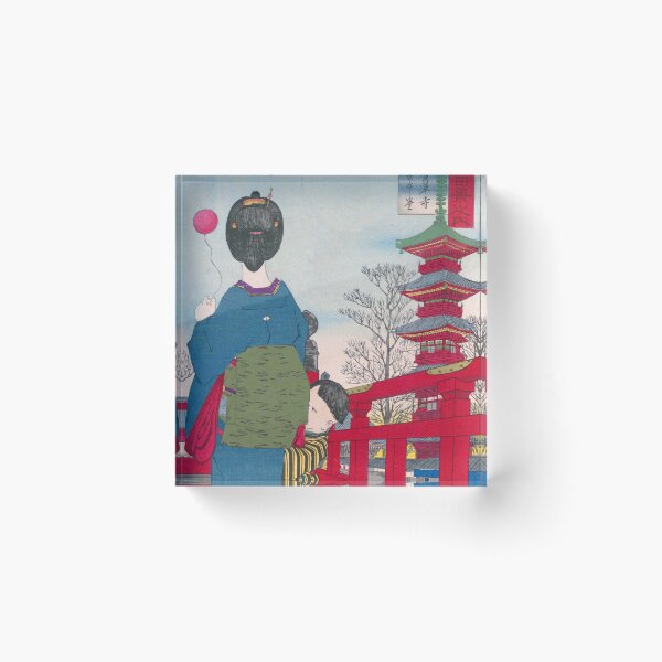 Item preview, A walk through Sensoji Temple by Kobayashi Kiyochika designed and sold by Kina-design.