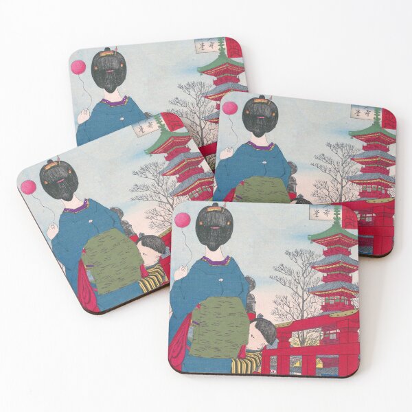 Item preview, A walk through Sensoji Temple by Kobayashi Kiyochika designed and sold by Kina-design.