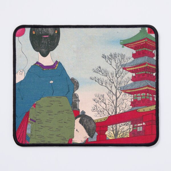 Item preview, A walk through Sensoji Temple by Kobayashi Kiyochika designed and sold by Kina-design.