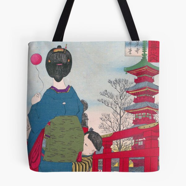 Item preview, A walk through Sensoji Temple by Kobayashi Kiyochika designed and sold by Kina-design.