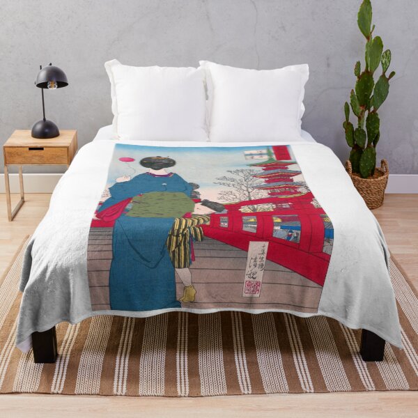 Item preview, A walk through Sensoji Temple by Kobayashi Kiyochika designed and sold by Kina-design.