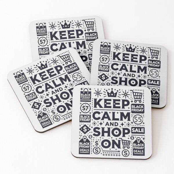 Item preview, Black Friday Sale- Keep Calm and Shop On designed and sold by Rajasekar.
