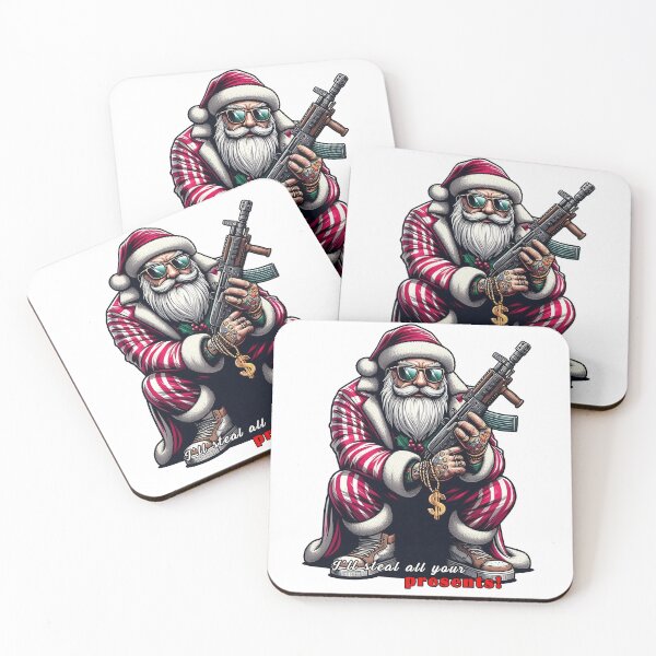 Item preview, Gangster Santa Claus in Russian crouch with saying 1 designed and sold by Salimgor Hangaround Music.
