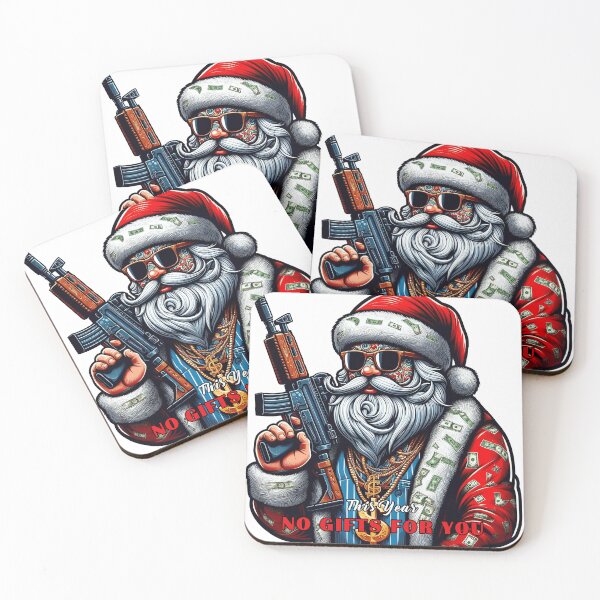 Item preview, Gangster Santa Claus with AK 47 and saying 1 designed and sold by Salimgor Hangaround Music.