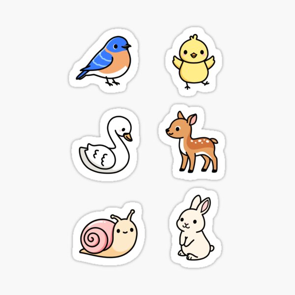 Item preview, Cute Spring Animals designed and sold by littlemandyart.