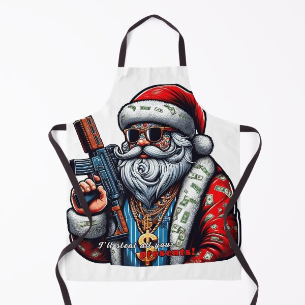 Item preview, Gangster Santa Claus with AK 47 and saying 2 designed and sold by Salimgor Hangaround Music.