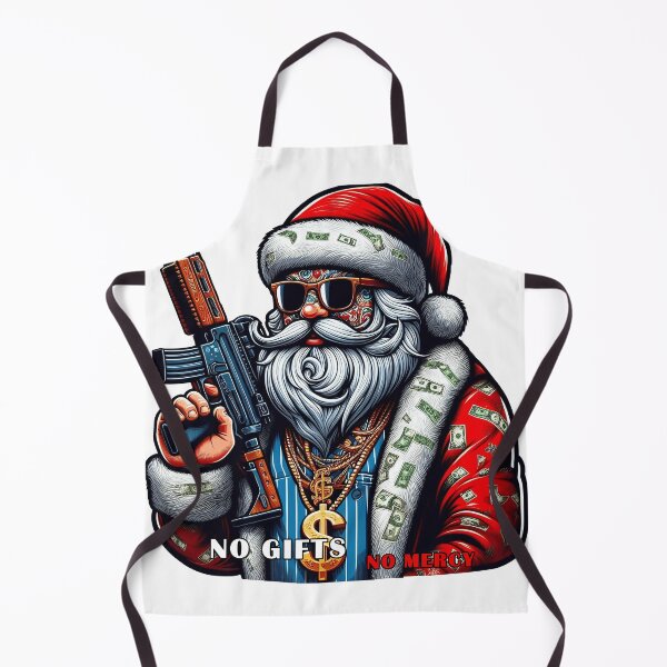 Item preview, Gangster Santa Claus with AK 47 and saying 3 designed and sold by Salimgor Hangaround Music.