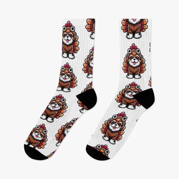 Item preview, Shih Tzu Dog Thanksgiving designed and sold by doodIllustrate.