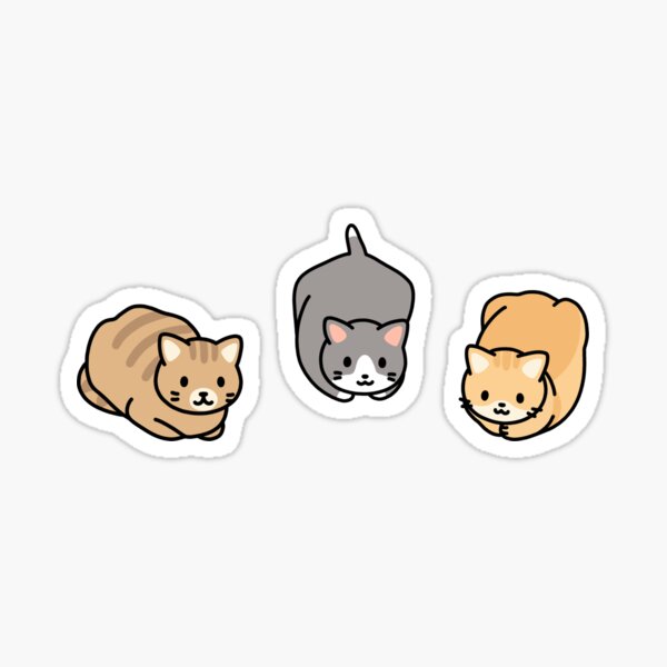 Artikel-Vorschau von Süße faulenzende Katzen, designt und verkauft von littlemandyart.