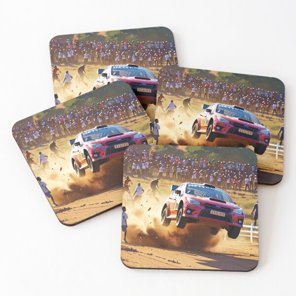 Item preview, Rally Car Africa Jumping mid air Vintage Racing and Motorsport Race  designed and sold by tshirtart2024.