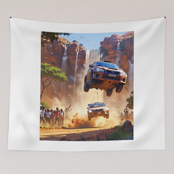 Item preview, Rally Car, Africa, Jumping, mid air, Vintage, Racing, and, Motorsport, Race,  designed and sold by tshirtart2024.