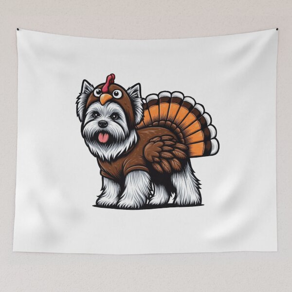 Item preview, Skye Terrier Dog Thanksgiving designed and sold by doodIllustrate.