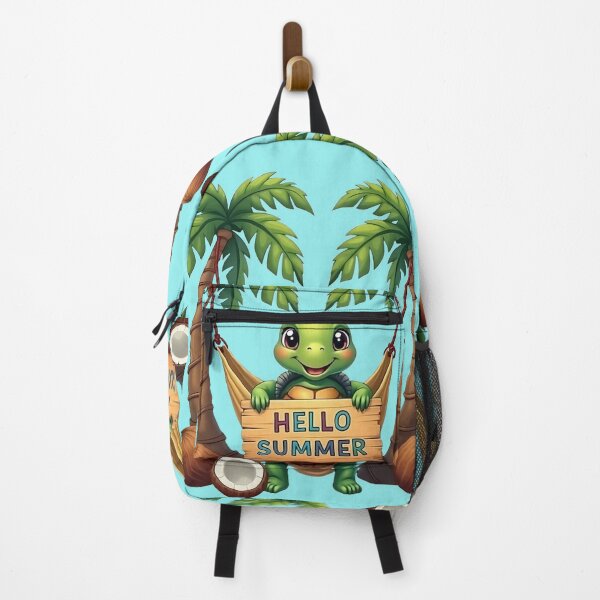 Item preview, Hello Summer Cute Beach Turtle Illustration designed and sold by Casanova7000.
