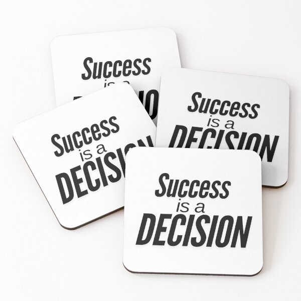Item preview, Success is a Decision - Motivational Quote Design designed and sold by HustleLover.