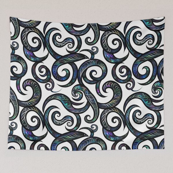 Item preview, New Zealand Māori Paua Pattern Koru Design 108 designed and sold by GrinGalore.