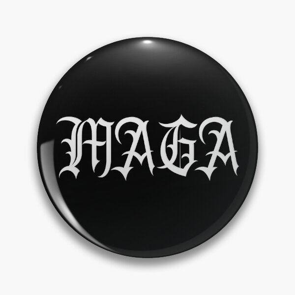 Item preview, MAGA Dark Gothic Elon Trump USA Style 2024 I White Typography designed and sold by Kraaftwierk.
