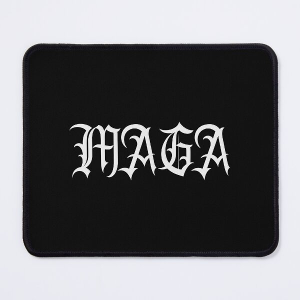 Item preview, MAGA Dark Gothic Elon Trump USA Style 2024 I White Typography designed and sold by Kraaftwierk.