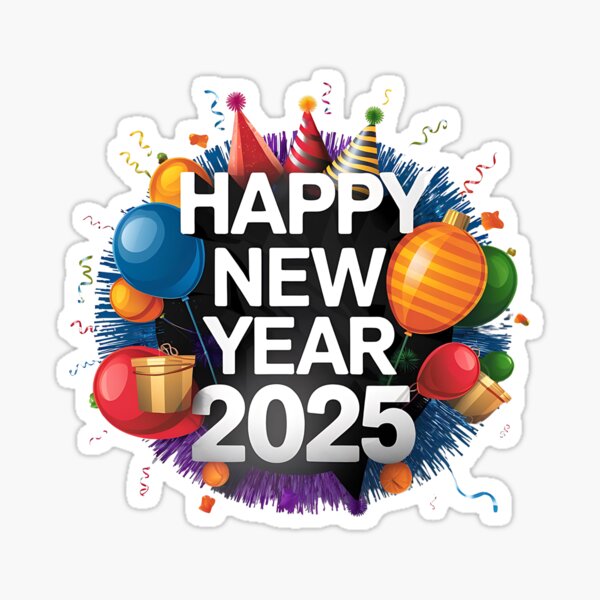 Item preview, Happy New Year 2025 designed and sold by KNAA.