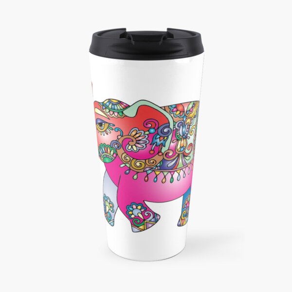 Indian elephant Travel Mug