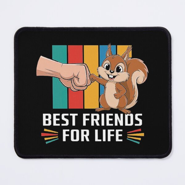 Item preview, Retro Vintage Squirrel Best Friend For Life Fist Bump designed and sold by love3617.