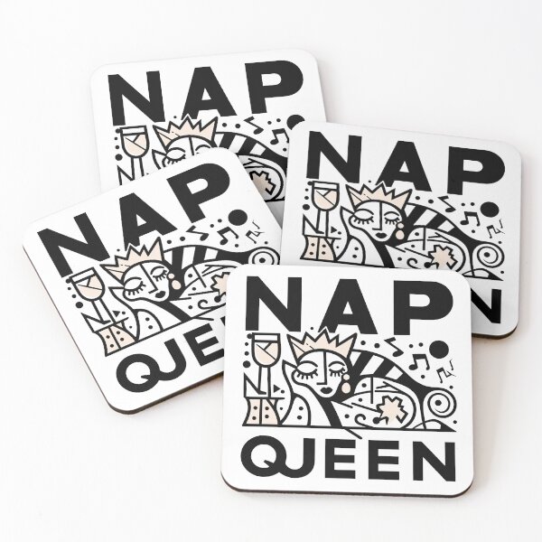 Item preview, Nap Queen – Minimalist Cubic Art with Retro Humor designed and sold by OzzFrequency.