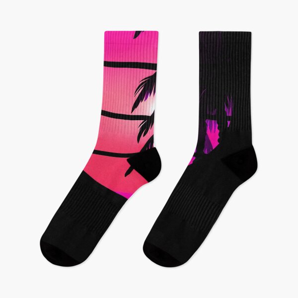 Item preview, Retro Sun Retro Palm Tree Fronds and Sky AI Art - Pink designed and sold by Beachy.
