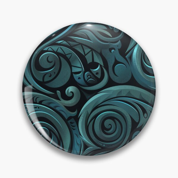 Item preview, New Zealand Māori Paua Pattern Koru Design 109 designed and sold by GrinGalore.